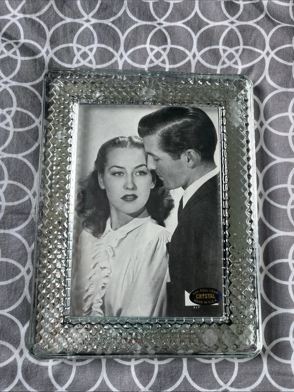Crystal Textured Glass 5x7 Photo Frame